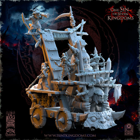 The Balck Horde Goblins Catapult Warhammer Fantasy The Beholder Miniatures