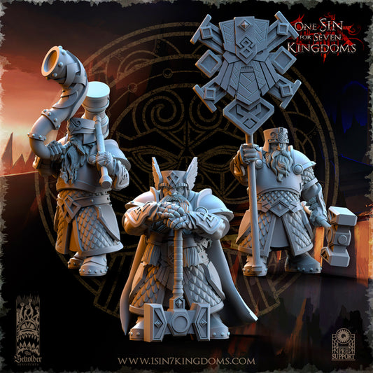 Dwarven Kingdoms Legion of the Ancient Command Group Warhammer Fantasy The Beholder Miniatures