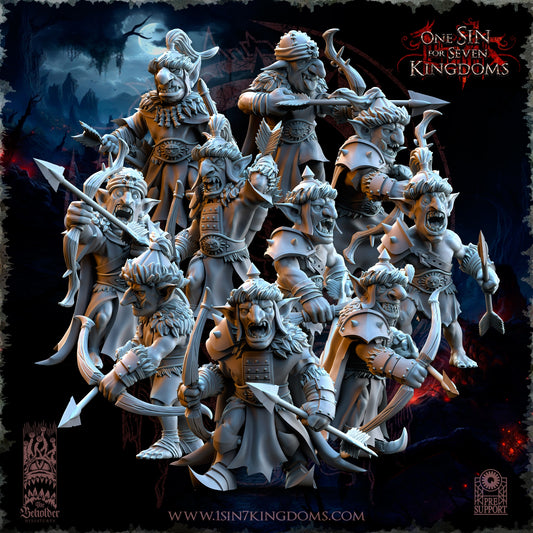 The Black Horde Goblins Desert Archers Warhammer Fantasy The Beholder Miniatures