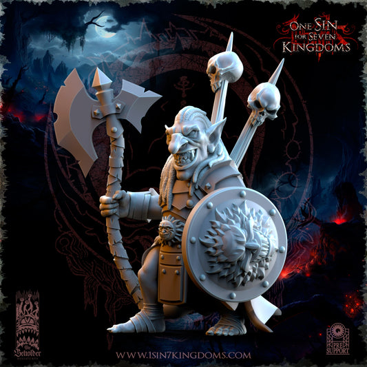 Black Horde Goblins Warlord Warhammer Fantasy The Beholder Miniatures