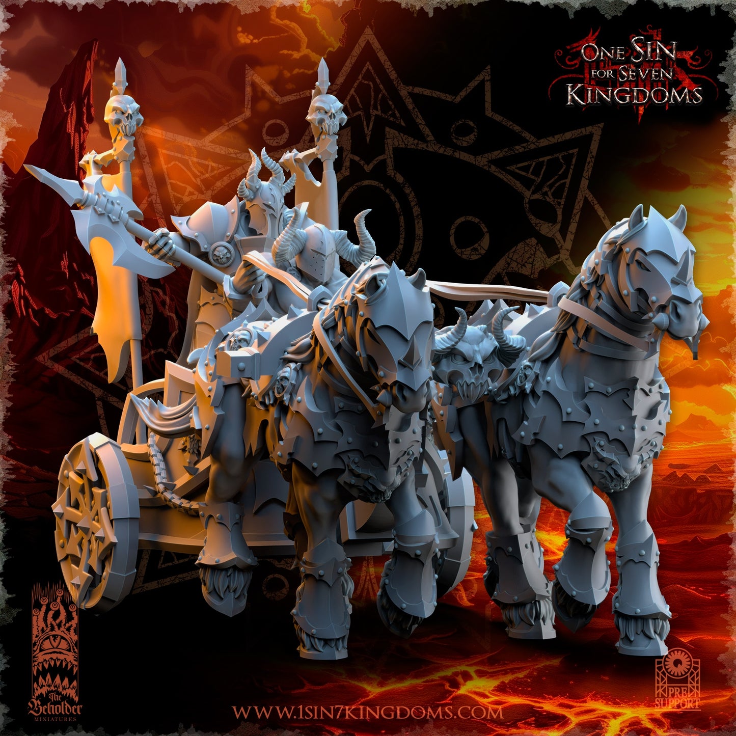 Deathbringer Chariot Warhammer Fantasy The Beholder Miniatures