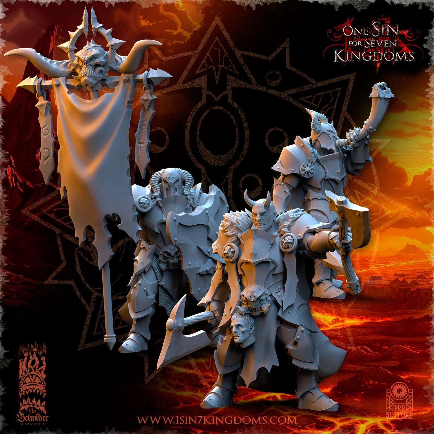 Realms of Mayhem Commnad Group Warhammer Fantasy The Beholder Miniatures