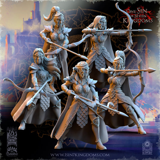 Silvermoor Elves Sisterhood Archers Warhammer Fantasy The Beholder Miniatures