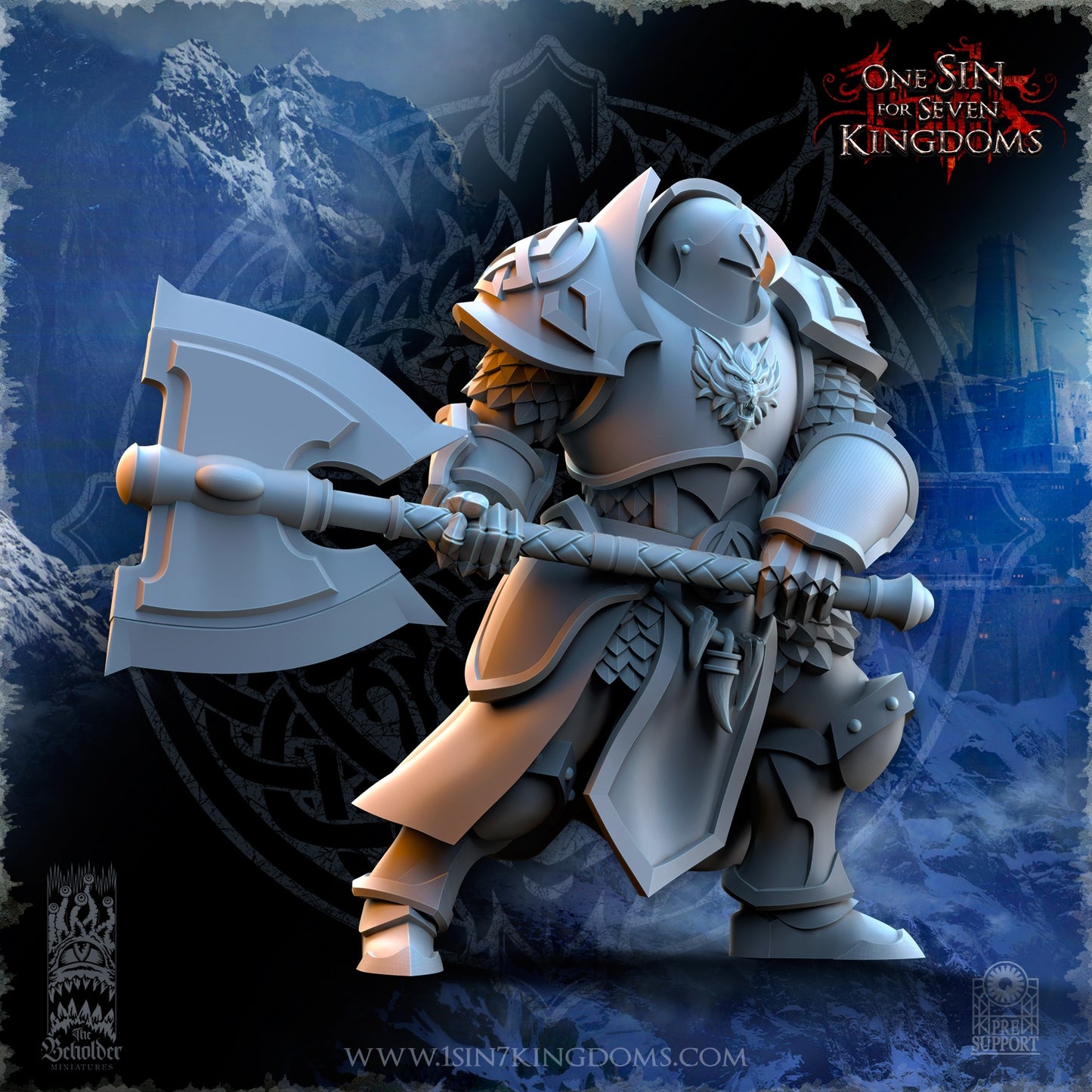 Stormwolves Punishers with Two Handed Axe Warhammer Fantasy The Beholder Miniatures