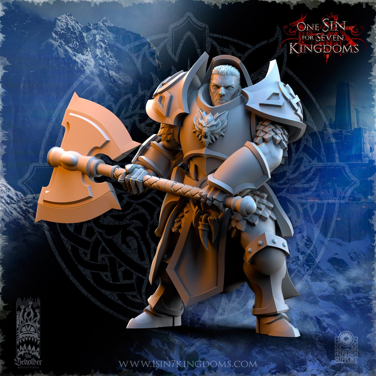 Stormwolves Punishers with Two Handed Axe Warhammer Fantasy The Beholder Miniatures