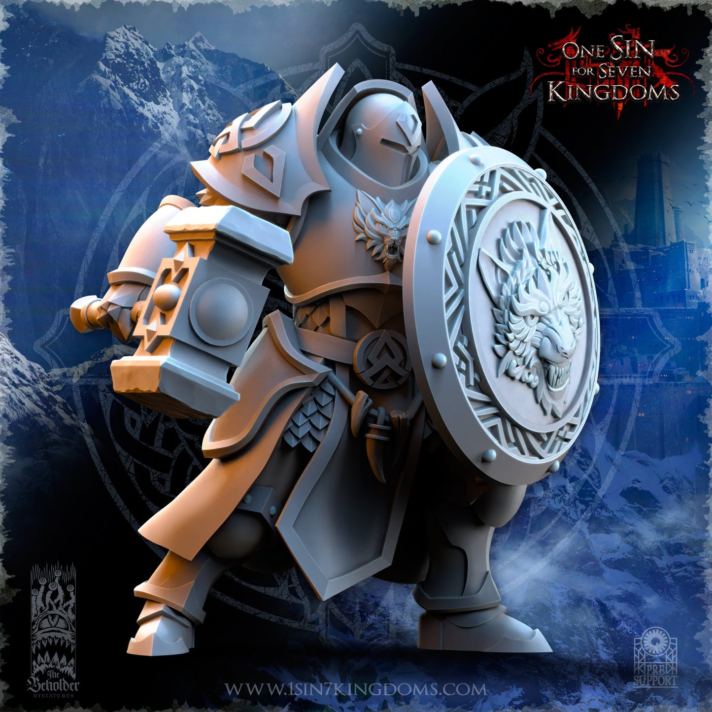 Stormwolves Punishers with Hammer Warhammer Fantasy The Beholder Miniatures