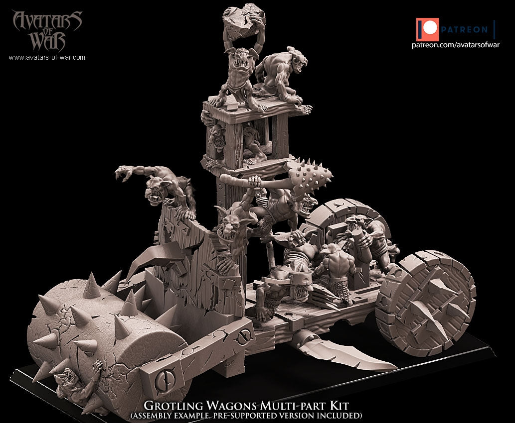 Grotling Battle Wagon Kit Warhammer Fantasy Avatars of War