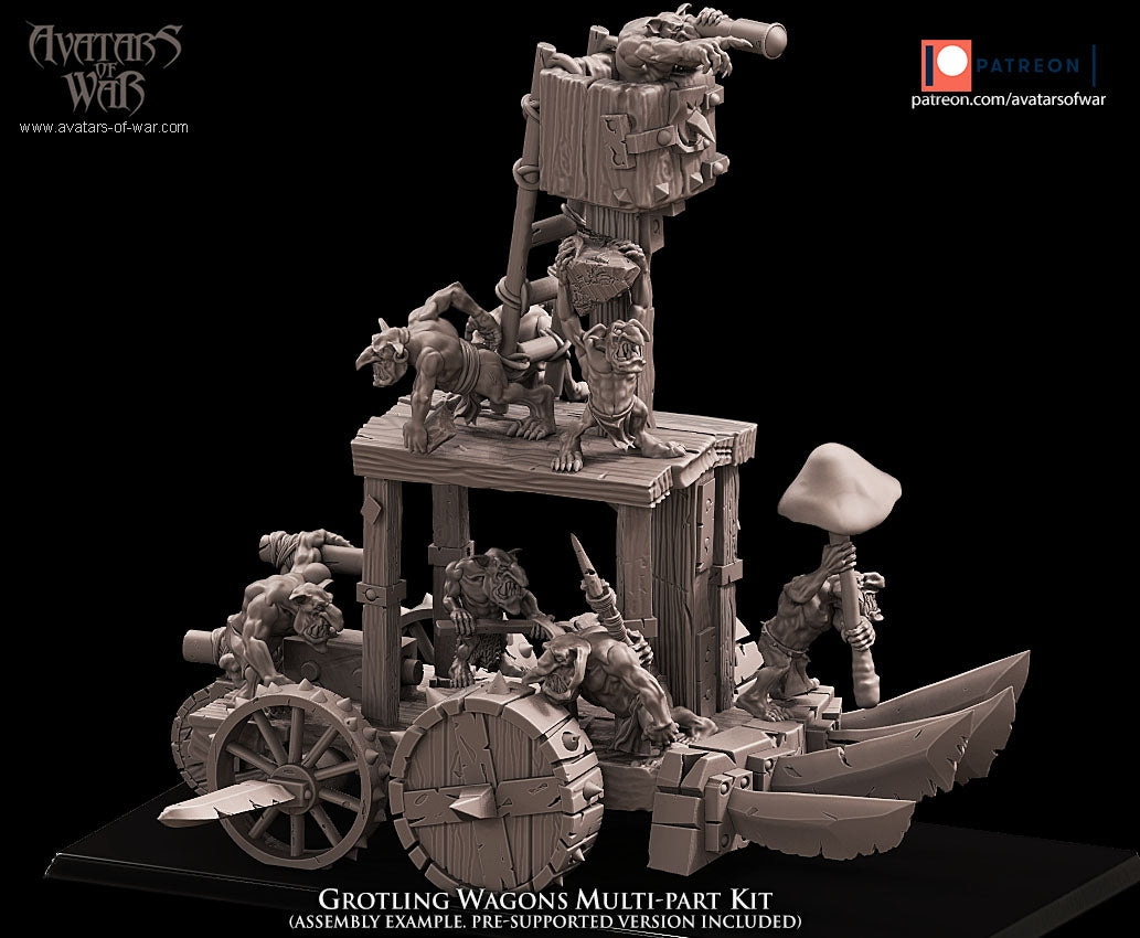 Grotling Battle Wagon Kit Warhammer Fantasy Avatars of War