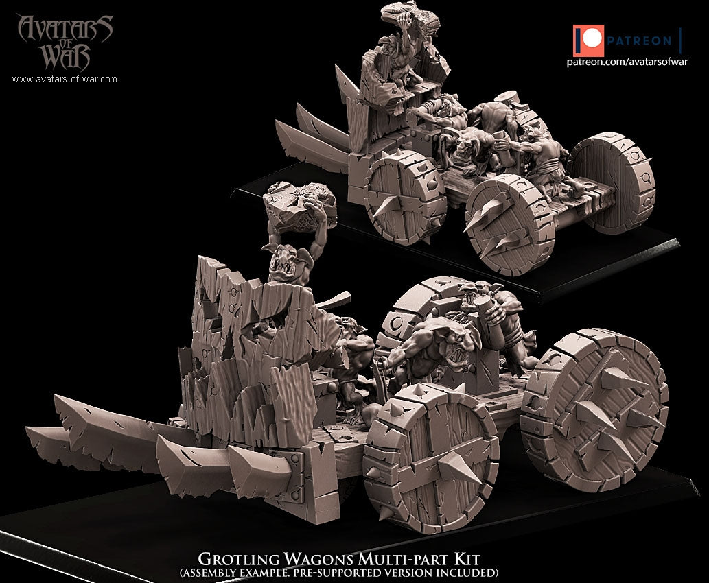 Grotling Battle Wagon Kit Warhammer Fantasy Avatars of War