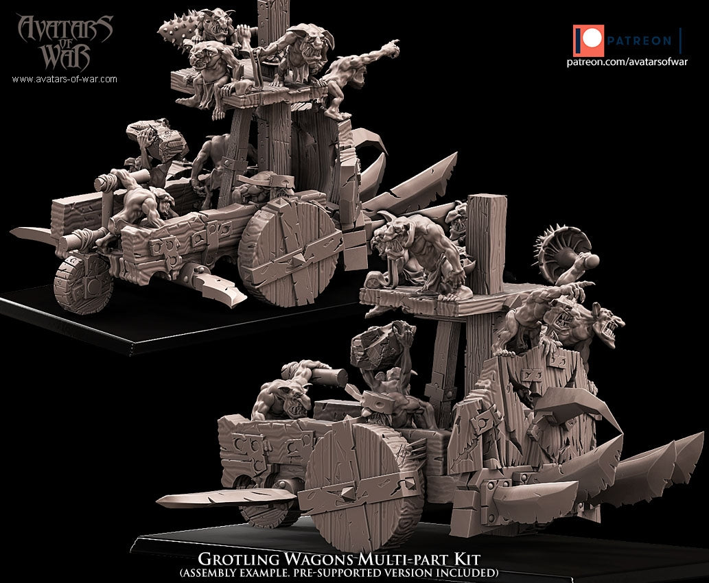 Grotling Battle Wagon Kit Warhammer Fantasy Avatars of War