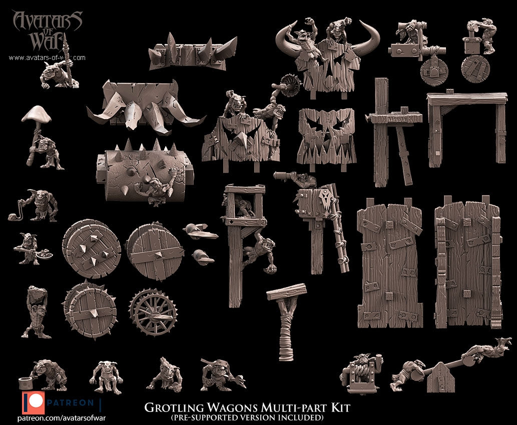 Grotling Battle Wagon Kit Warhammer Fantasy Avatars of War