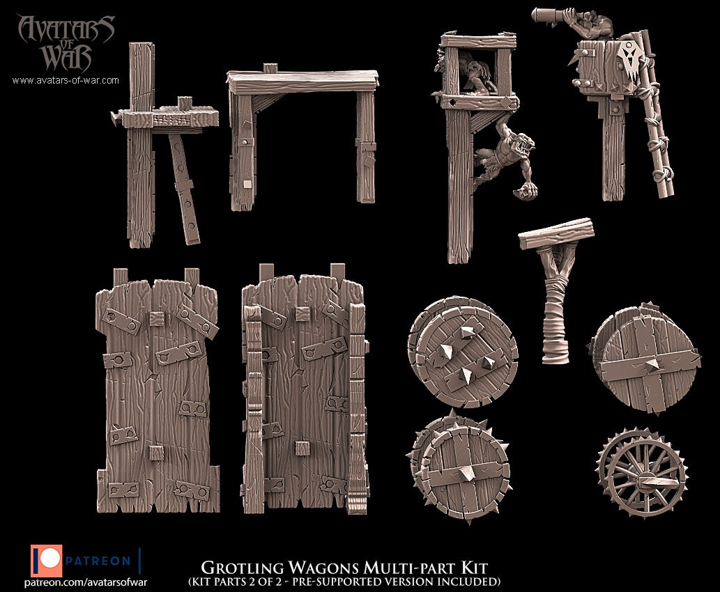 Grotling Battle Wagon Kit Warhammer Fantasy Avatars of War