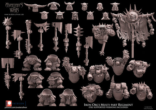 LEGENDARY IRON ORCS MULTI-PART REGIMENT Warhammer Fantasy Avatars of War