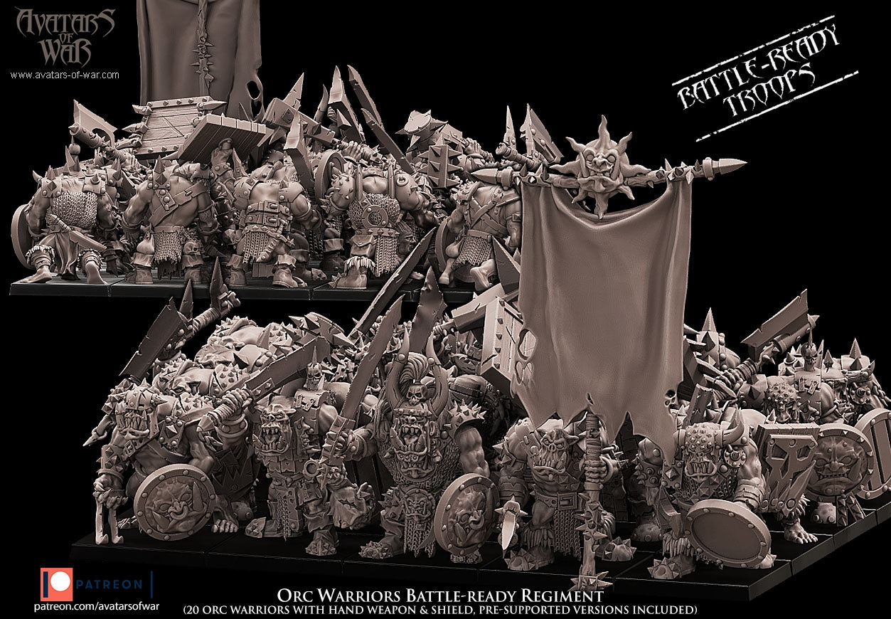 Orc Warriors Warhammer Fantasy Avatars of War