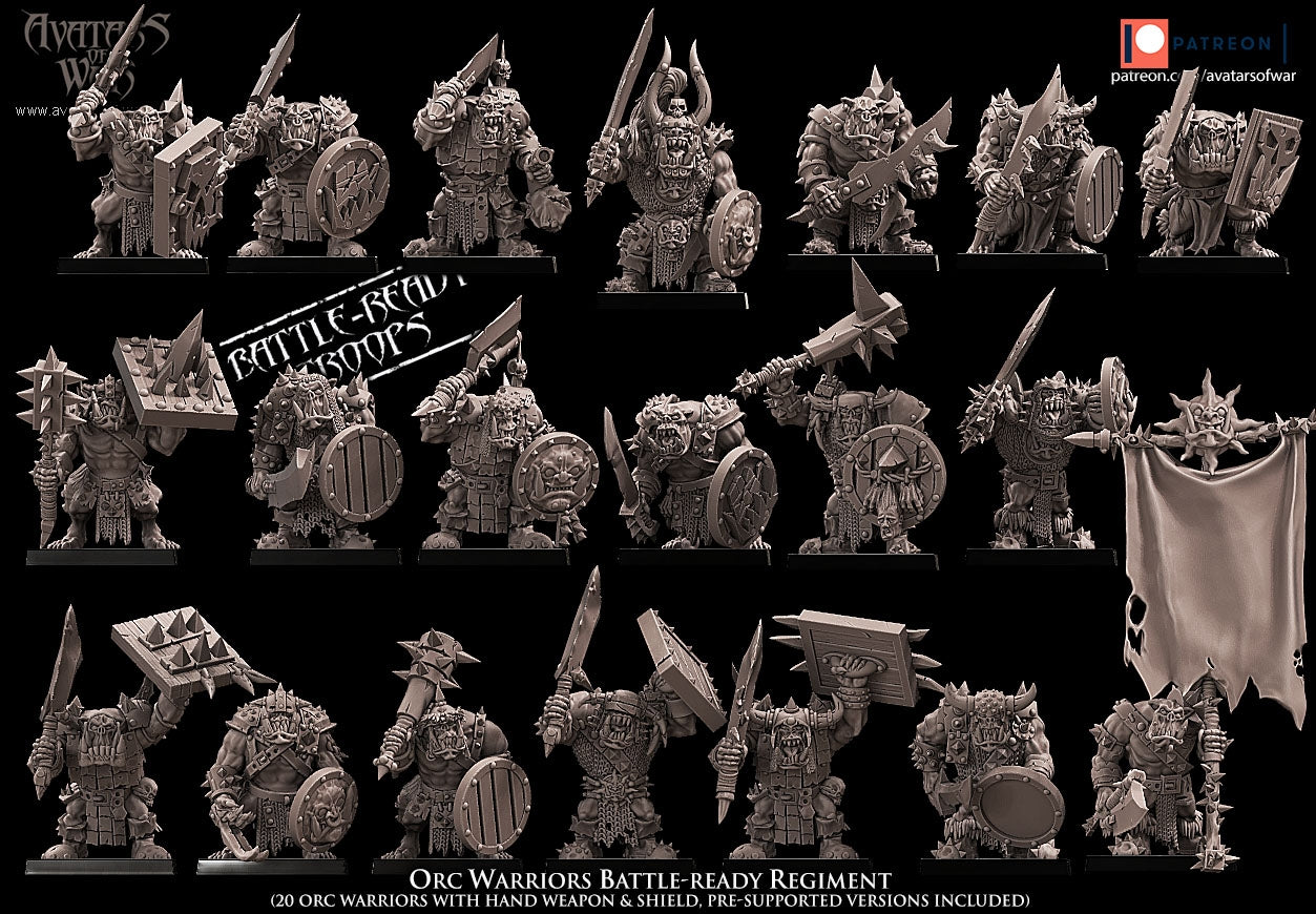 Orc Warriors Warhammer Fantasy Avatars of War