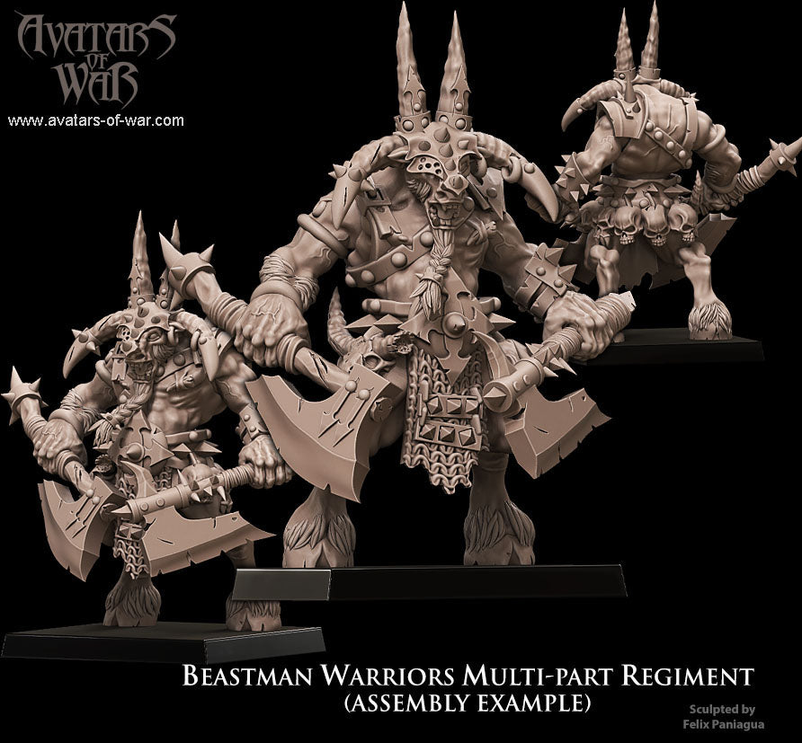 Beastman Warriors multi-part regiment Avatars of war