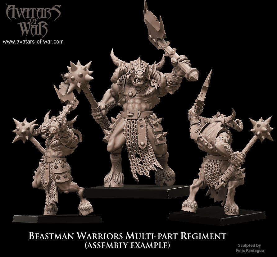Beastman Warriors multi-part regiment Avatars of war
