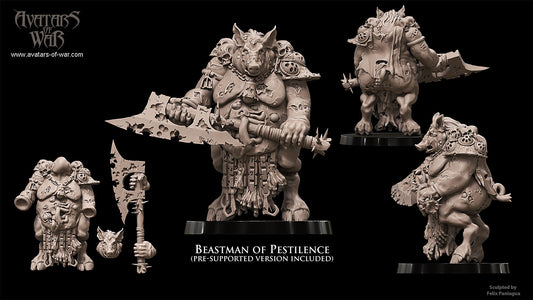Beastman Lord of Pestilence Warhammer Fantasy Avatars of war