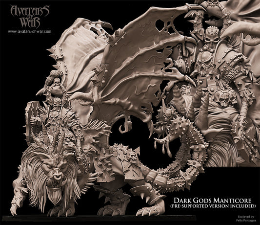 Lord of Wrath on Manticore Warhammer Fantasy Avatars of War