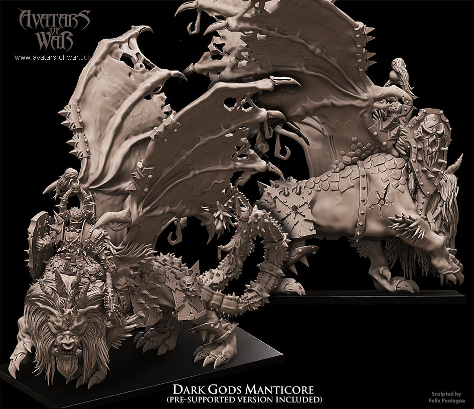 Lord of Wrath on Manticore Warhammer Fantasy Avatars of War