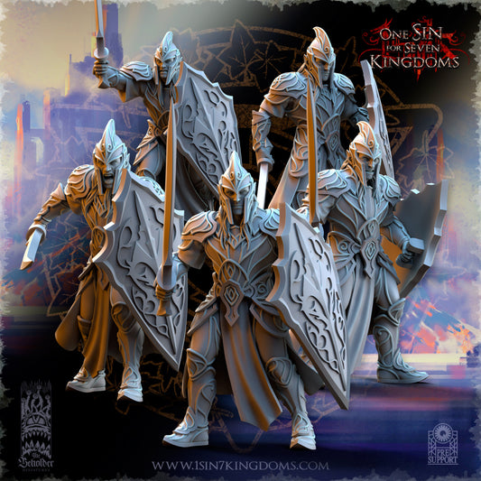 Silvermoor Elves Warriors Warhammer Fantasy The Beholder Miniatures