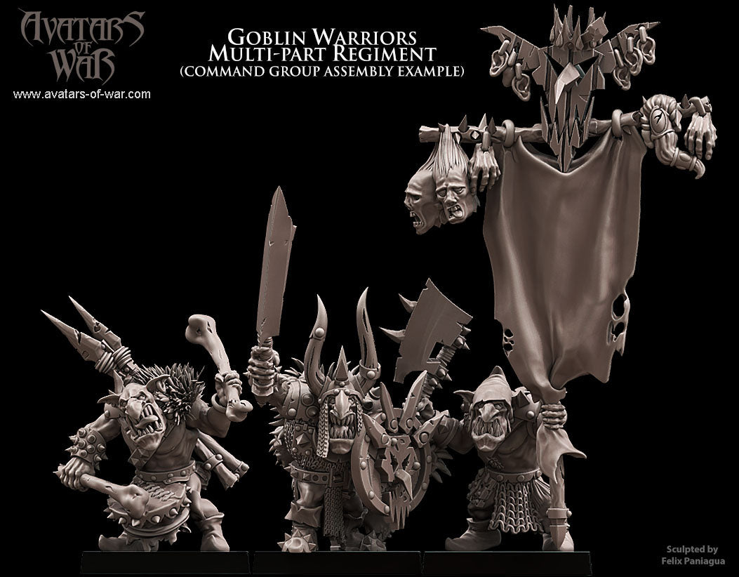 Goblin Warriors multi-part regiment Warhammer Fantasy Avatars of war