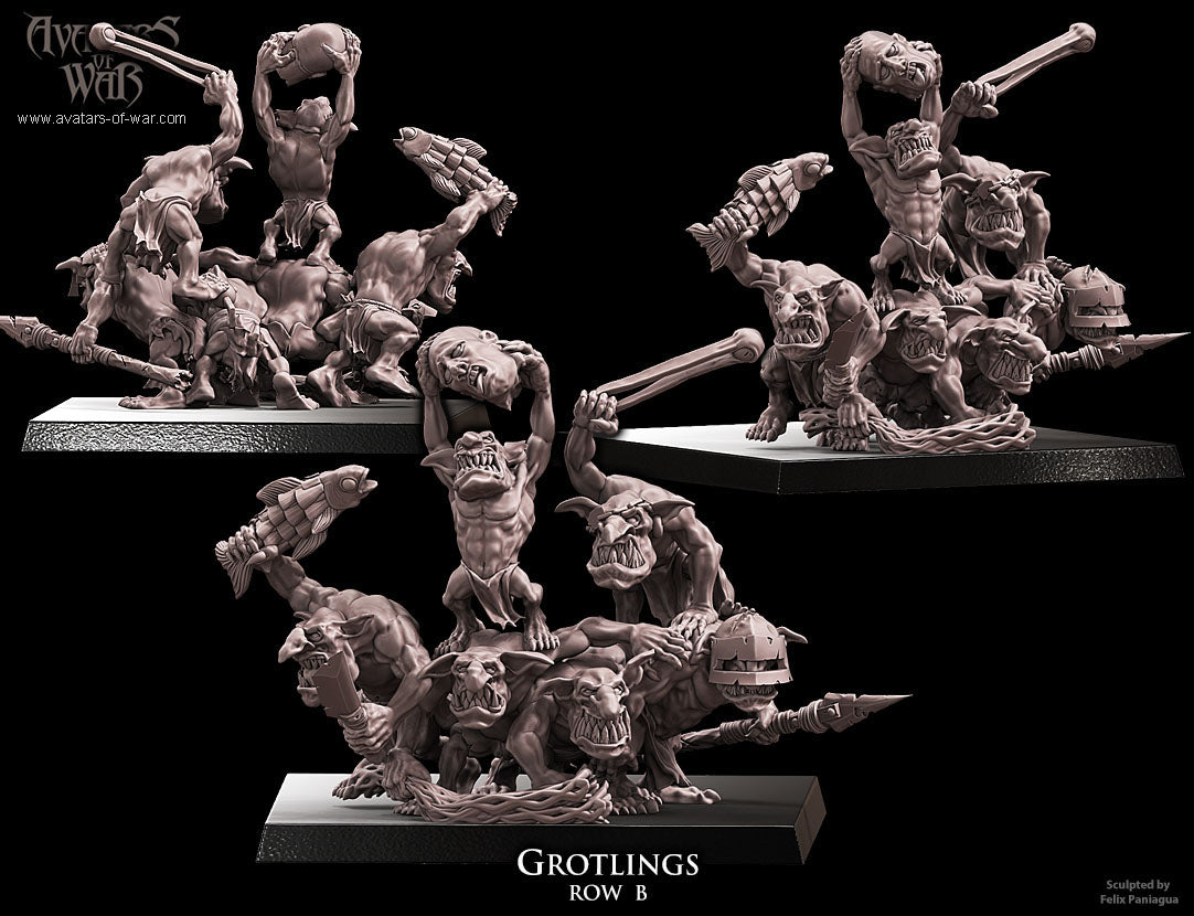 Grotlings multi-row regiment Warhammer Fantasy Avatars of War