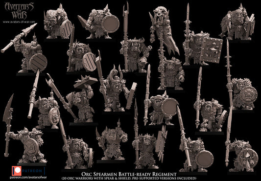 Orc Spearmen Battle-Ready regimen Warhammer Fantasy Avatars of War