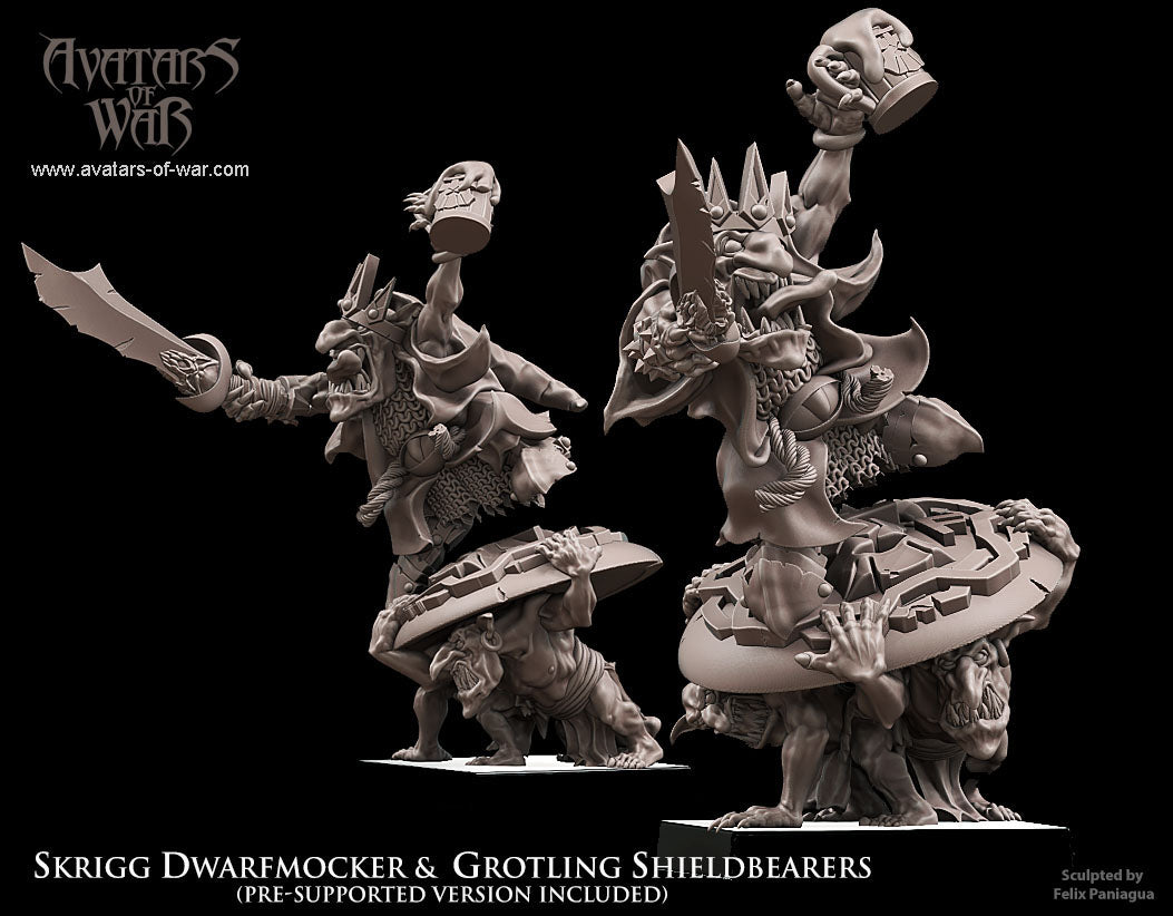 Goblin King Dwarfmocker & Shieldbearers Warhammer Fantasy Avatars of War