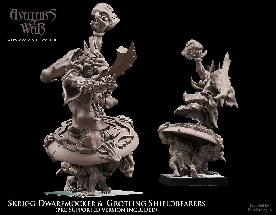 Goblin King Dwarfmocker & Shieldbearers Warhammer Fantasy Avatars of War