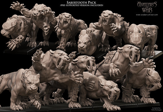 Sabertooth Tigers pack Warhammer Fantasy Avatars of War