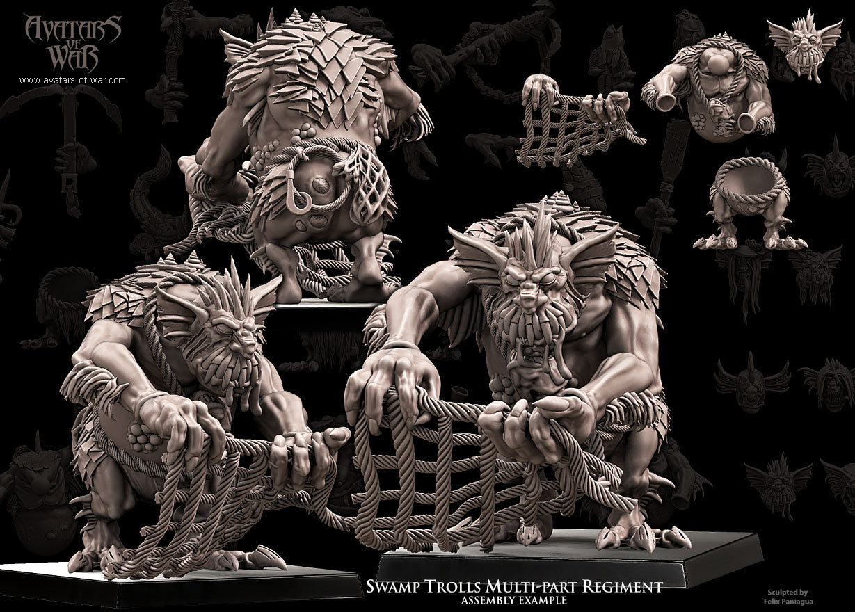 Swamp Trolls multi-part regiment Warhammer Fantasy Avatars of War