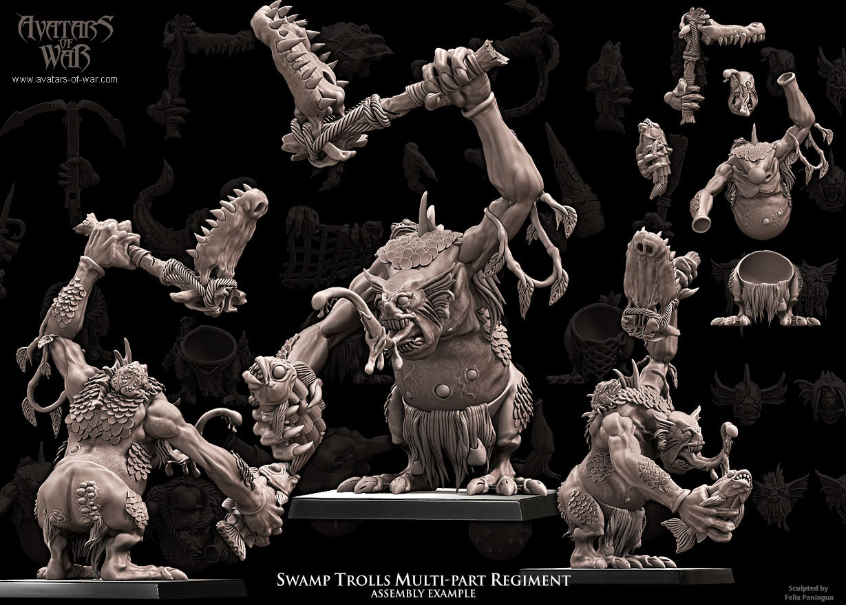 Swamp Trolls multi-part regiment Warhammer Fantasy Avatars of War