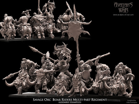 Savage Orc Boar Riders Warhammer Fantasy Avatars of War